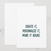 Einfache professionelle 5" x 7" Einladung (Vorne/Hinten)