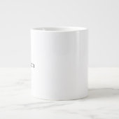 Einfache professionelle Geschäft Riesen Jumbo-Tasse (Vorderseite)