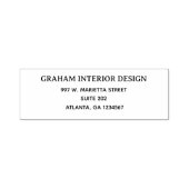 Einfache professionelle Geschäftsadresse Selbstfär Permastempel (Design)