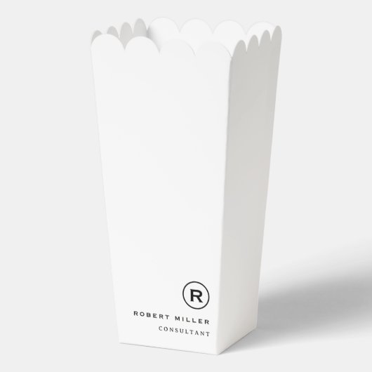 Einfache professionelle Geschäftspopcorn-Gunstbox Geschenkschachtel (Vorderseite)