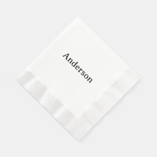 Einfache professionelle Geschäftsprägung Mittagess Serviette