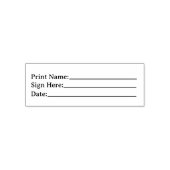 Einfache professionelle Rechnung Permastempel (Design)