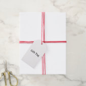 Einfache professionelle rote matte Schnur Geschenkanhänger (Mit Garn)