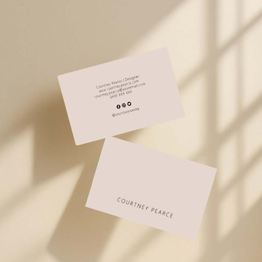 Einfache professionelle Visitenkarte mit QR-Code