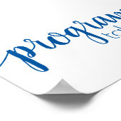 Einfache Programme | French Blue Any Event Table Poster (Ecke)
