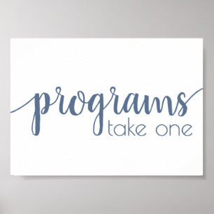Einfache Programme Staubblauer Tisch für jedes E Poster