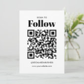 Einfache Prüfung des Haushalts nach QR-Code Sozial Ankündigung (Stehend Vorderseite)