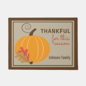 Einfache Pumpkin-Blätter fallen Fußmatte (Vorderseite)