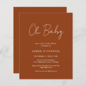 Einfache Pumpkin Fall Budget Kinderdusche Einladun (Vorne/Hinten)