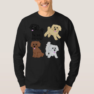 Einfache Puppen-Welpen in Rosa T-Shirt