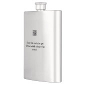 Einfache Q R-Code-Scan-Business-Ereignisvorlage Flachmann (Links)