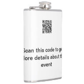 Einfache Q R-Code-Scan-Business-Ereignisvorlage Flachmann (Rechts)