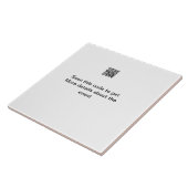 Einfache Q R-Code-Scan-Business-Ereignisvorlage Fliese (Seite)