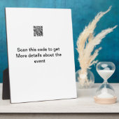 Einfache Q R-Code-Scan-Business-Ereignisvorlage Fotoplatte (Seite)