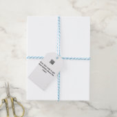 Einfache Q R-Code-Scan-Business-Ereignisvorlage Geschenkanhänger (Mit Garn)