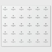 Einfache Q R-Code-Scan-Business-Ereignisvorlage Geschenkpapier (Flach)