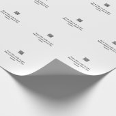 Einfache Q R-Code-Scan-Business-Ereignisvorlage Geschenkpapier (Ecke)