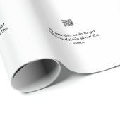 Einfache Q R-Code-Scan-Business-Ereignisvorlage Geschenkpapier (Rolleneckpunkt)