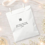Einfache Q R-Code-Scan-Business-Ereignisvorlage Geschenktütchen (Ausgeschnitten)