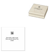 Einfache Q R-Code-Scan-Business-Ereignisvorlage Gummistempel (Stempel)