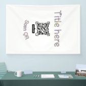 Einfache Q R-Code-Scan-Geschäftsveranstaltungsvorl Banner (Messe)