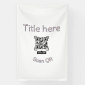 Einfache Q R-Code-Scan-Geschäftsveranstaltungsvorl Banner (Vertikal)