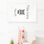 Einfache Q R-Code-Scan-Geschäftsveranstaltungsvorl Banner (InSitu)