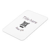Einfache Q R-Code-Scan-Geschäftsveranstaltungsvorl Magnet (Linke Seite)