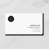 Einfache QR-berufliche Firma mit Logo Visitenkarte (Vorderseite)