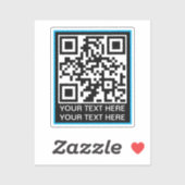 Einfache QR-Code Aufkleber (Blatt)