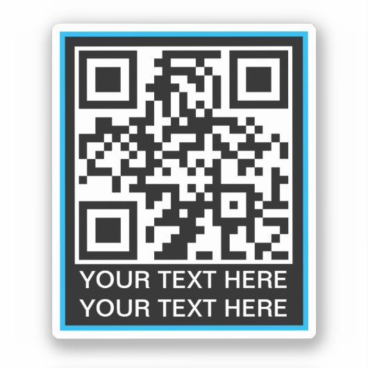 Einfache QR-Code Aufkleber (Vorderseite)