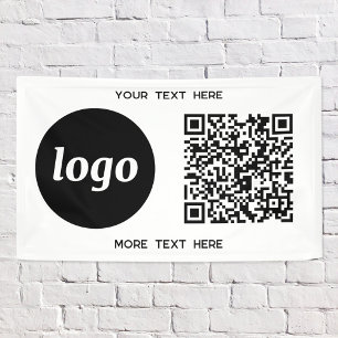 Einfache QR-Code für Logos und Text Banner