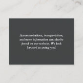 Einfache QR Code Hochzeit Begleitkarte (Rückseite)