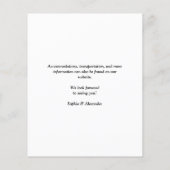 Einfache QR Code Hochzeitkarte (Rückseite)