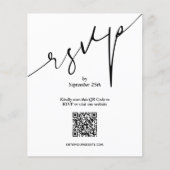 Einfache QR Code Hochzeitkarte (Vorderseite)