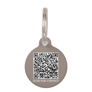 Einfache QR Code Scan Kontakt Info Hunde Katze Gre Haustiermarke