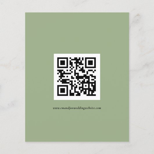 Einfache QR Code Skript Hochzeitsangabe UAWG (Rückseite)