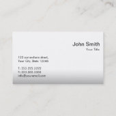 Einfache QR Code-SuchBar-Geschäfts-Karte Visitenkarte (Rückseite)