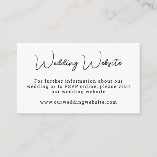 Einfache QR-Code-Website online UAWG Begleitkarte (Vorderseite)