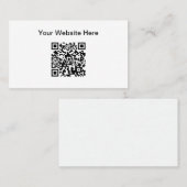 Einfache QR-Code-Website-Promotion Visitenkarte (Vorne/Hinten)