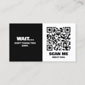 Einfache QR-Code-Werbebeilage Visitenkarte (Vorderseite)