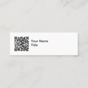 Einfache QR-Code-Werbebusinesskarten Mini Visitenkarte