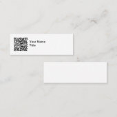 Einfache QR-Code-Werbebusinesskarten Mini Visitenkarte (Vorne/Hinten)