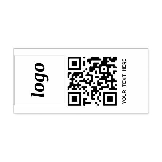 Einfache QR-Code-Werbung für Logos Gummistempel (Prägung)