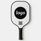 Einfache QR-Code-Werbung Pickleball Schläger (Vorderseite)