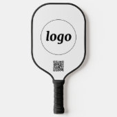 Einfache QR-Code-Werbung Pickleball Schläger (Vorderseite)