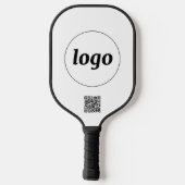 Einfache QR-Code-Werbung Pickleball Schläger (Rückseite)