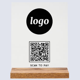 Einfache QR-Codeprüfung für das Bezahlen von Gesch Acrylschild