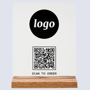Einfache QR-Codeprüfung für Logos bei Bestellung Acrylschild