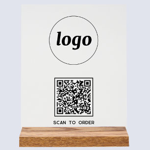 Einfache QR-Codeprüfung für Logos bei Bestellung Acrylschild